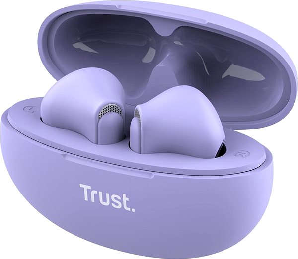 Vezeték nélküli fül-/fejhallgató Trust YAVI ENC ECO FRIENDLY earphones, lila ...