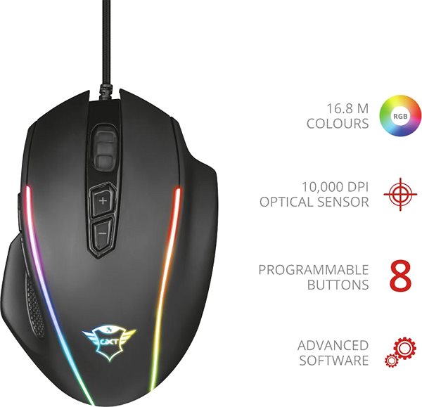 Gaming Mouse Trust GXT 165 Celox Gaming Mouse Features/technology