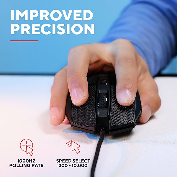 Gaming Mouse Trust GXT121 FELOX+ Illuminated Gaming Mouse ...