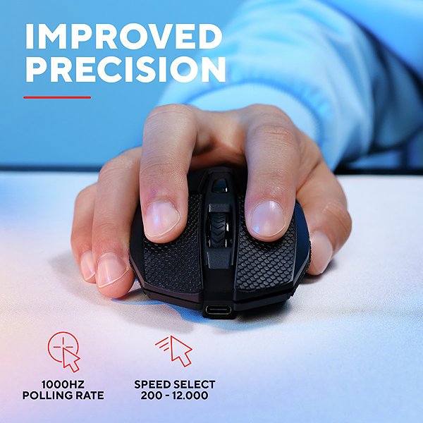 Gaming Mouse Trust GXT122 FELOX+ Dual Wireless Mouse ...