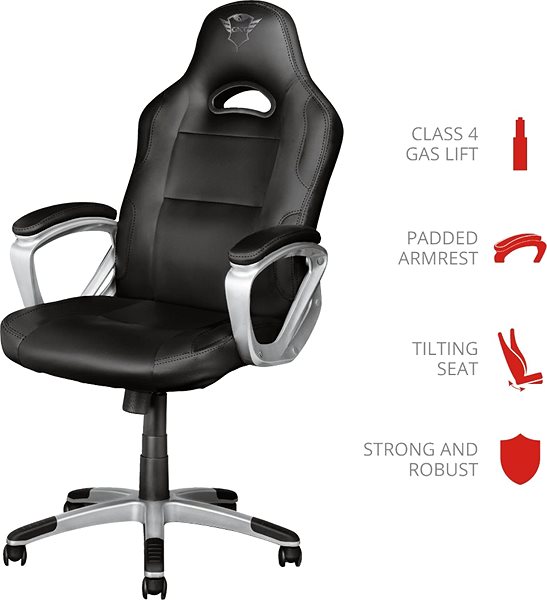 Gamer szék TRUST GXT705 RYON CHAIR, fekete Jellemzők/technológia