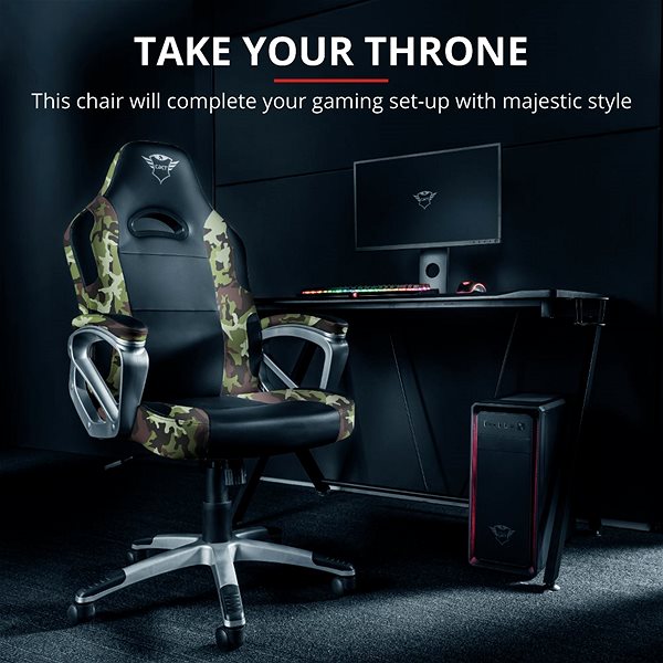 Gaming Chair Trust GXT 705C Ryon Gaming Chair - Camo Lifestyle