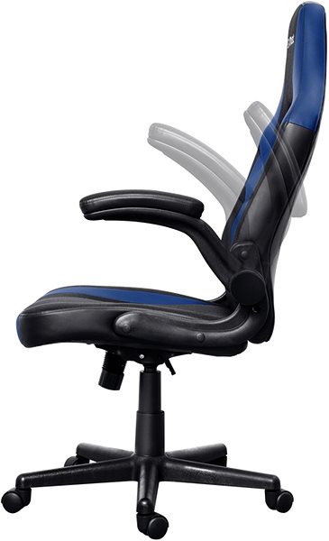 Herná stolička Trust GXT703B RIYE Gaming chair, modrá ...
