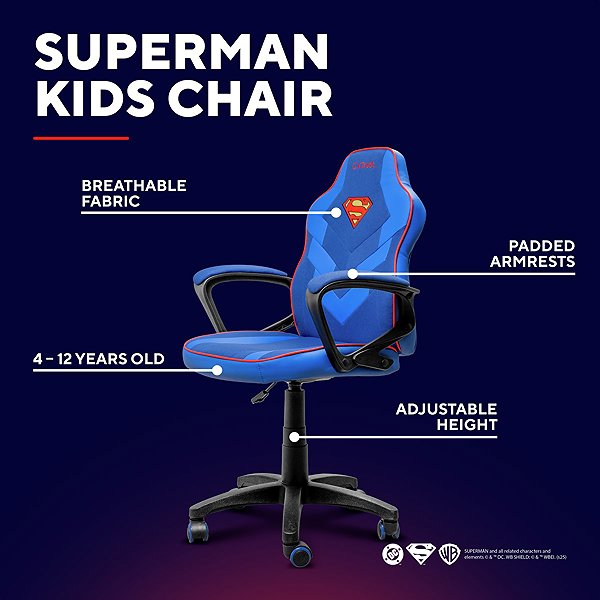 Gaming Chair Trust GXT703SM REVVO, SUPERMAN ...
