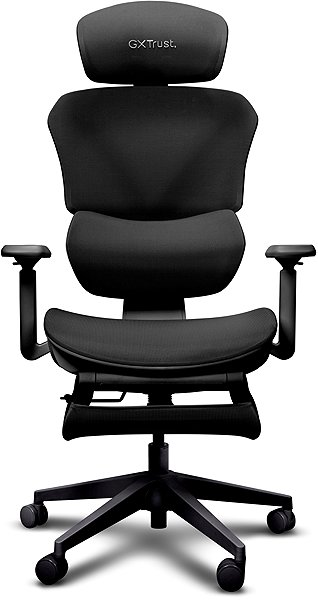 Gaming Chair Trust GXT725 RIVARA Mesh Gaming Chair Black ...