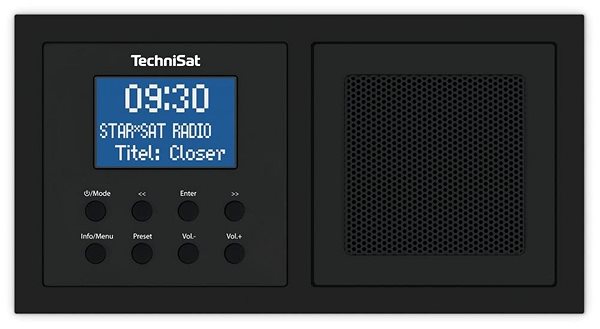 Rádio TechniSat DIGITRADIO UP 1 čierne Screen