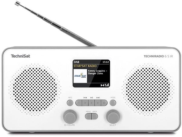 Rádio TechniSat TECHNIRADIO 6 S IR biele/sivé Screen