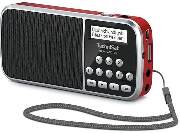Rádio TechniSat TECHNIRADIO RDR red, s napájačom ...