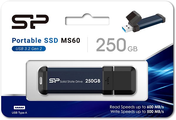 Externe Festplatte Silicon Power MS60 250GB USB 3.2 Gen 2 ...