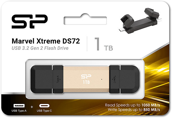 USB Stick Silicon Power DS72 1TB, gold ...