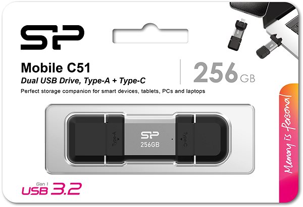 USB kľúč Silicon Power Mobile C51 256 GB ...