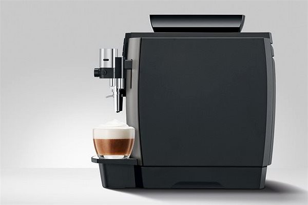 Automatický kávovar JURA WE8 Dark Inox Bočný pohľad