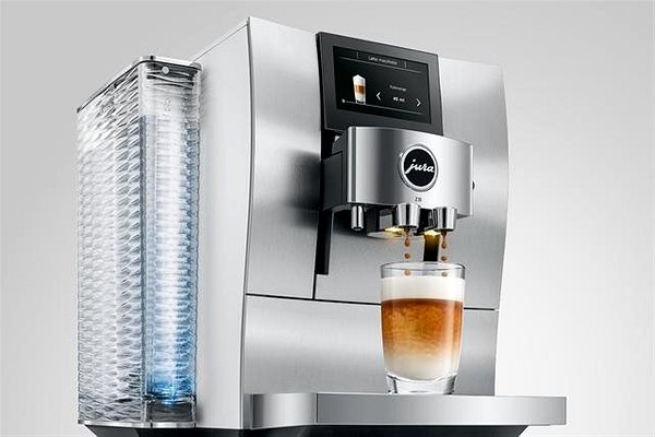 Automatic Coffee Machine JURA Z10 Aluminium White Lifestyle