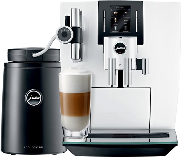 Automata kávéfőző Jura J6 teljesen automata kávéfőző, 15 bar, 1450W, fehér Képernyő