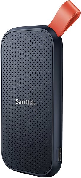 Externe Festplatte SanDisk Portable SSD 480 GB Schwarz Seitlicher Anblick