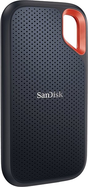 Externe Festplatte SanDisk Extreme Portable SSD V2 1 TB Schwarz Seitlicher Anblick