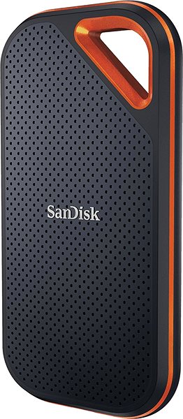 Externe Festplatte SanDisk Extreme Pro Portable SSD 2 TB Schwarz Seitlicher Anblick