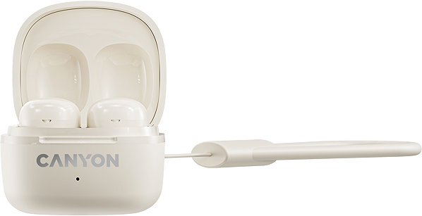 Wireless Headphones Canyon OnGO 4 Mini TWS BT, beige ...