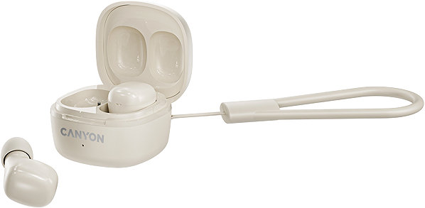Wireless Headphones Canyon OnGO 4 Mini TWS BT, beige ...