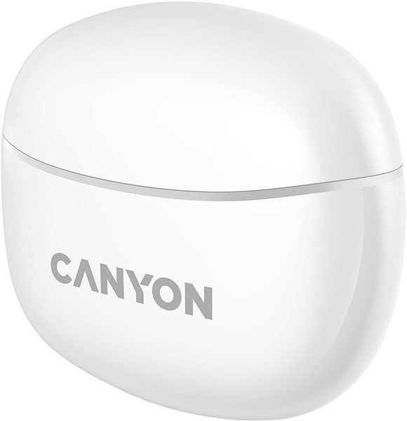 Vezeték nélküli fül-/fejhallgató Canyon TWS-5 BT, fehér ...