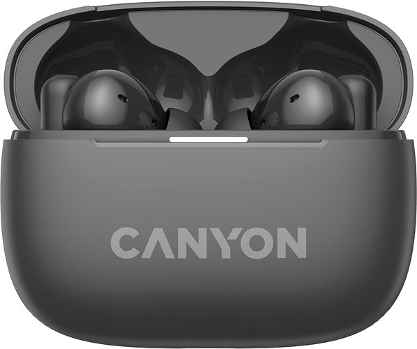 Vezeték nélküli fül-/fejhallgató Canyon TWS-10 BT, fekete ...