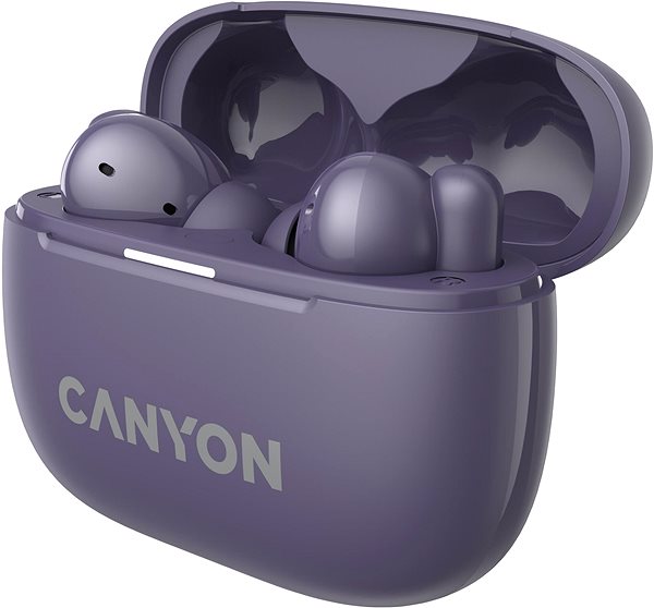 Vezeték nélküli fül-/fejhallgató Canyon TWS-10 BT, lila ...