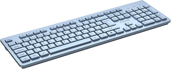 Keyboard CANYON HKB-W01 CS AAA Wireless Blue- CZ ...