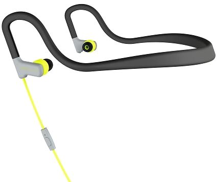 Headphones Energy Sistem Earphones Sport 2 Yellow Lateral view