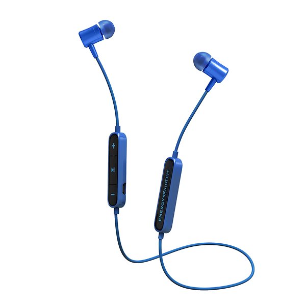 Wireless Headphones Energy Sistem Earphones BT Urban 2, Blue Lateral view