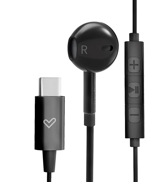 Fej-/fülhallgató Energy Sistem Earphones Smart 2 Type C Black Csatlakozási lehetőségek (portok)