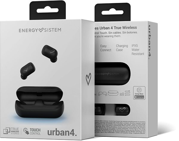 Vezeték nélküli fül-/fejhallgató Energy Sistem Earphones Urban 4 True Wireless MK2 Space Csomagolás/doboz