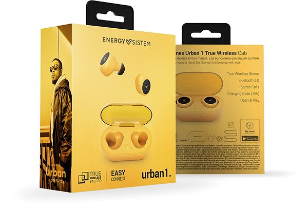 Wireless Headphones Energy Sistem Earphones Urban 1 True Wireless MK2 Cab Packaging/box