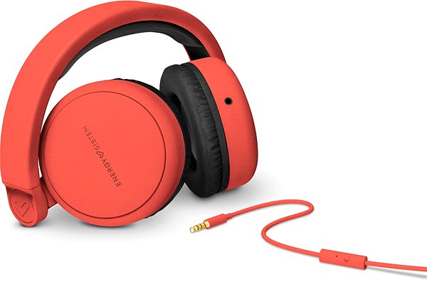 Fej-/fülhallgató Energy Sistem Headphones Style 1 Talk MK2 Chilli Red Jellemzők/technológia