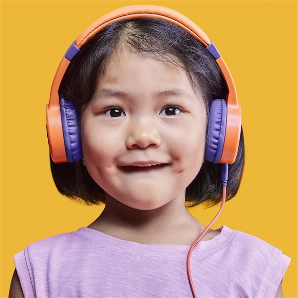 Headphones Energy Sistem LOL&ROLL Pop Kids Headphones Orange Lifestyle