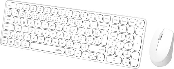 Keyboard and Mouse Set Rapoo 9310M Set, white - EN/SK ...