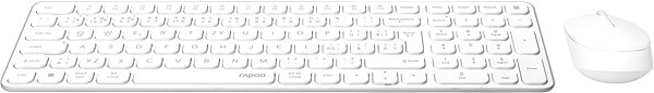 Keyboard and Mouse Set Rapoo 9310M Set, white - EN/SK ...