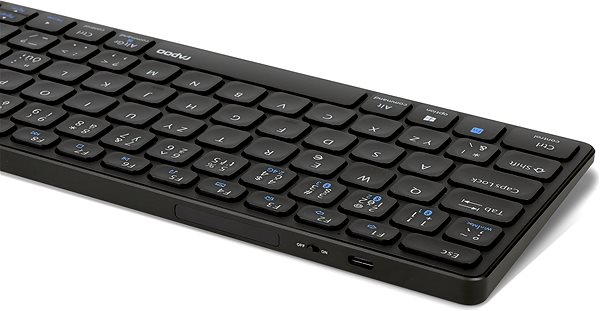 Keyboard Rapoo E9700M, Grey - CZ/SK Features/technology