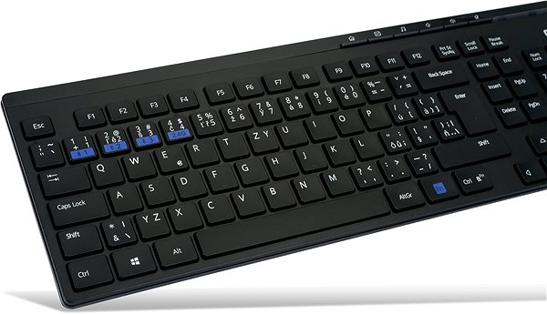 Set klávesnice a myši Rapoo 8100M Wireless Multi-Mode Black CZ/SK Vlastnosti/technológia