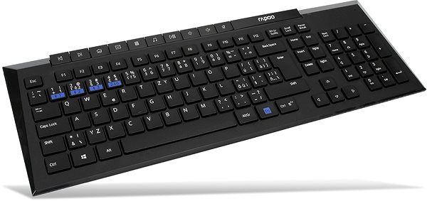 Keyboard and Mouse Set Rapoo 8200M Wireless Multi-Mode Black CZ/SK Keyboard