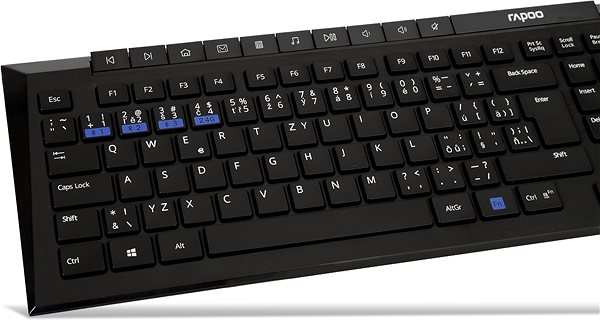 Set klávesnice a myši Rapoo 8200M Wireless Multi-Mode Black CZ/SK Vlastnosti/technológia