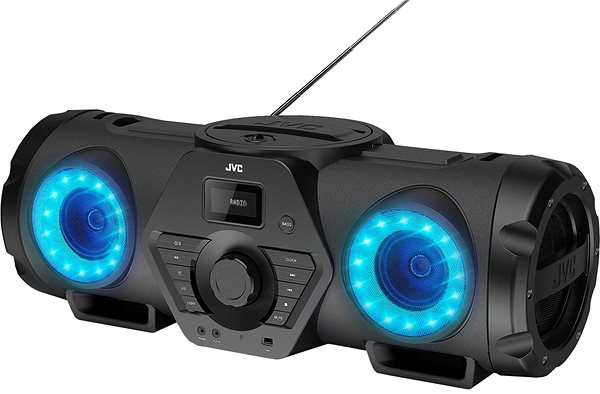 Radio JVC BoomBlaster RV-NB200BTBP Lateral view