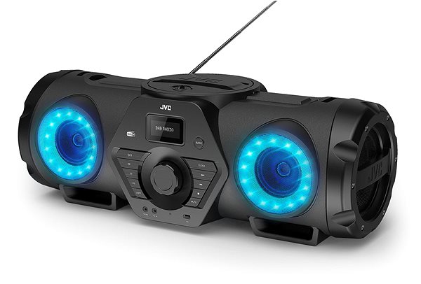 Radio JVC BoomBlaster RV-NB300DAB Lateral view