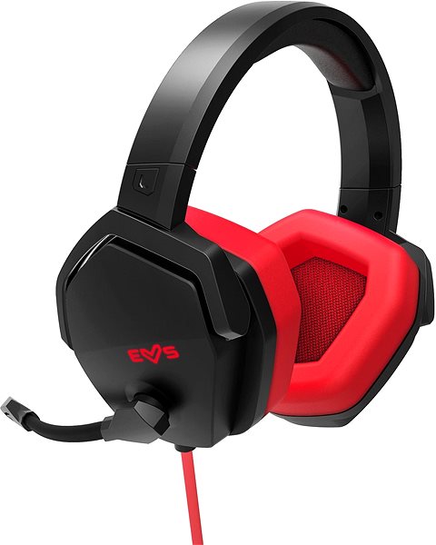 Gaming Headphones Energy Sistem Headset ESG 4 Surround 7.1 Red Lateral view