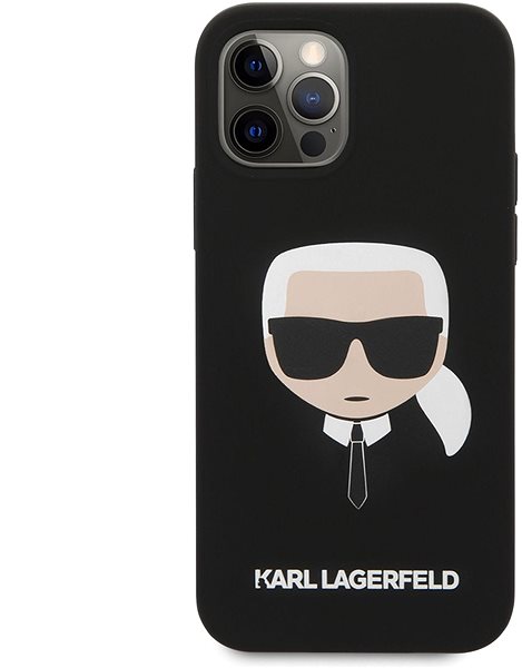 Telefon tok Karl Lagerfeld Head Apple iPhone 12/12 Pro fekete tok ...