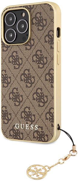 Handyhülle Guess 4G Charms Back Cover für Apple iPhone 13 Pro Braun ...