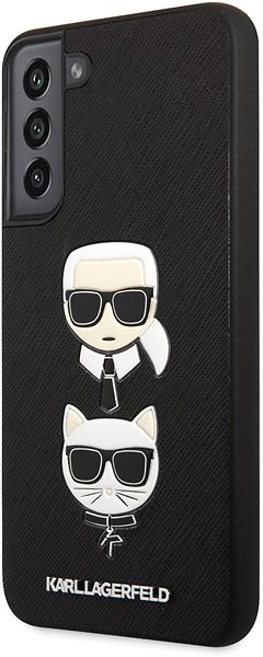 Kryt na mobil Karl Lagerfeld Saffiano K&C Heads Kryt na Samsung Galaxy S22+ Black ...