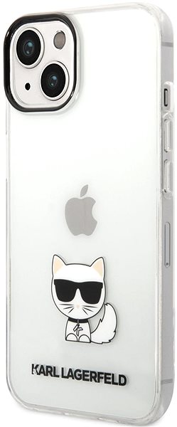 Telefon tok Karl Lagerfeld Choupette logós hátlap iPhone 14 ...