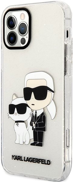 Handyhülle Karl Lagerfeld IML Glitter Karl and Choupette NFT Handyhülle für iPhone 12/12 Pro transparent ...