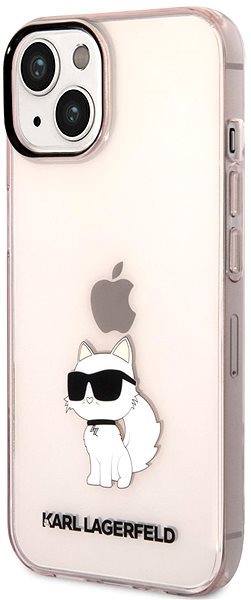 Telefon tok Karl Lagerfeld IML Choupette NFT hátlap iPhone 14 Plus Pink készülékhez ...