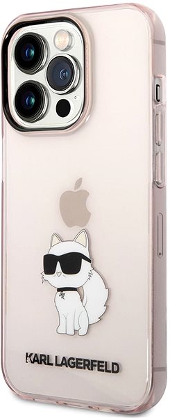 Handyhülle Karl Lagerfeld IML Choupette NFT Back Cover für iPhone 14 Pro - Rosa ...